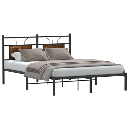 Giroletto senza Materasso Rovere Fumo 140x190 cm in Truciolato | homemem39