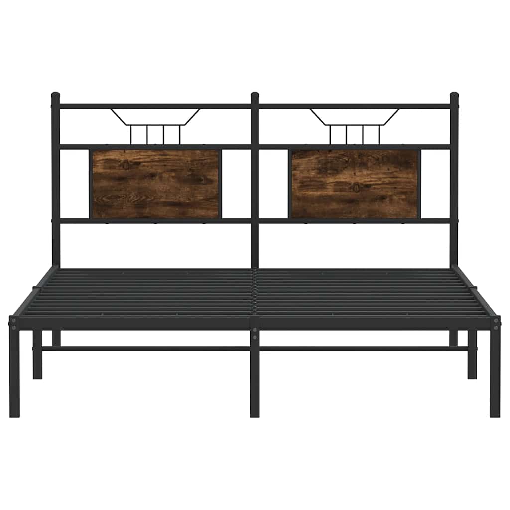 Giroletto senza Materasso Rovere Fumo 140x190 cm in Truciolato | homemem39