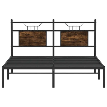 Giroletto senza Materasso Rovere Fumo 140x190 cm in Truciolato | homemem39