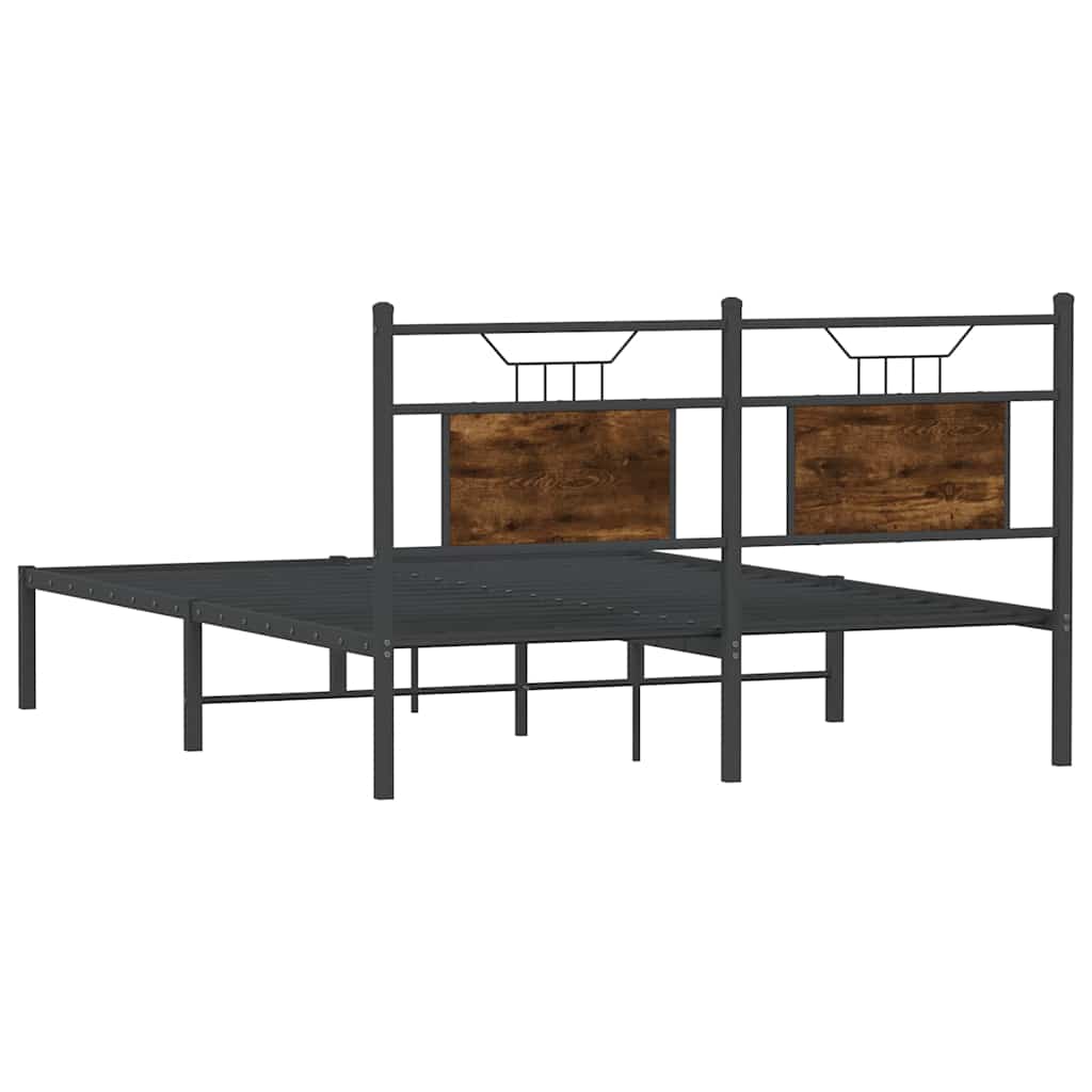 Giroletto senza Materasso Rovere Fumo 140x190 cm in Truciolato | homemem39