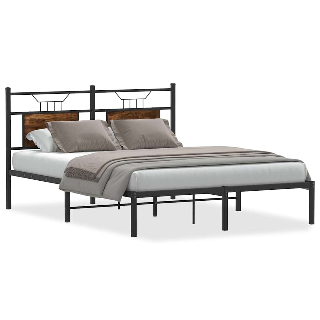 Giroletto senza Materasso Rovere Fumo 140x200 cm in Truciolato | homemem39
