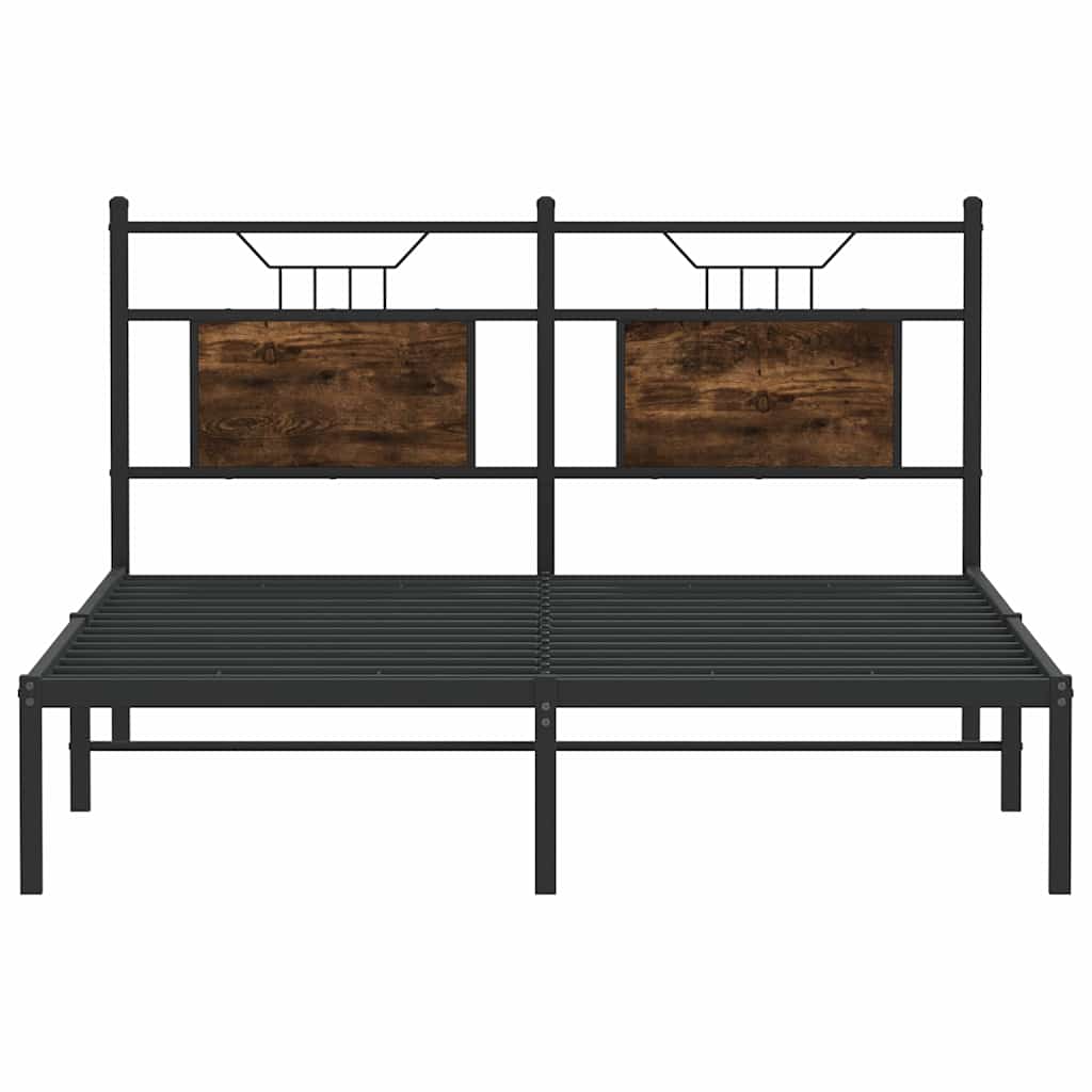 Giroletto senza Materasso Rovere Fumo 150x200 cm in Truciolato | homemem39