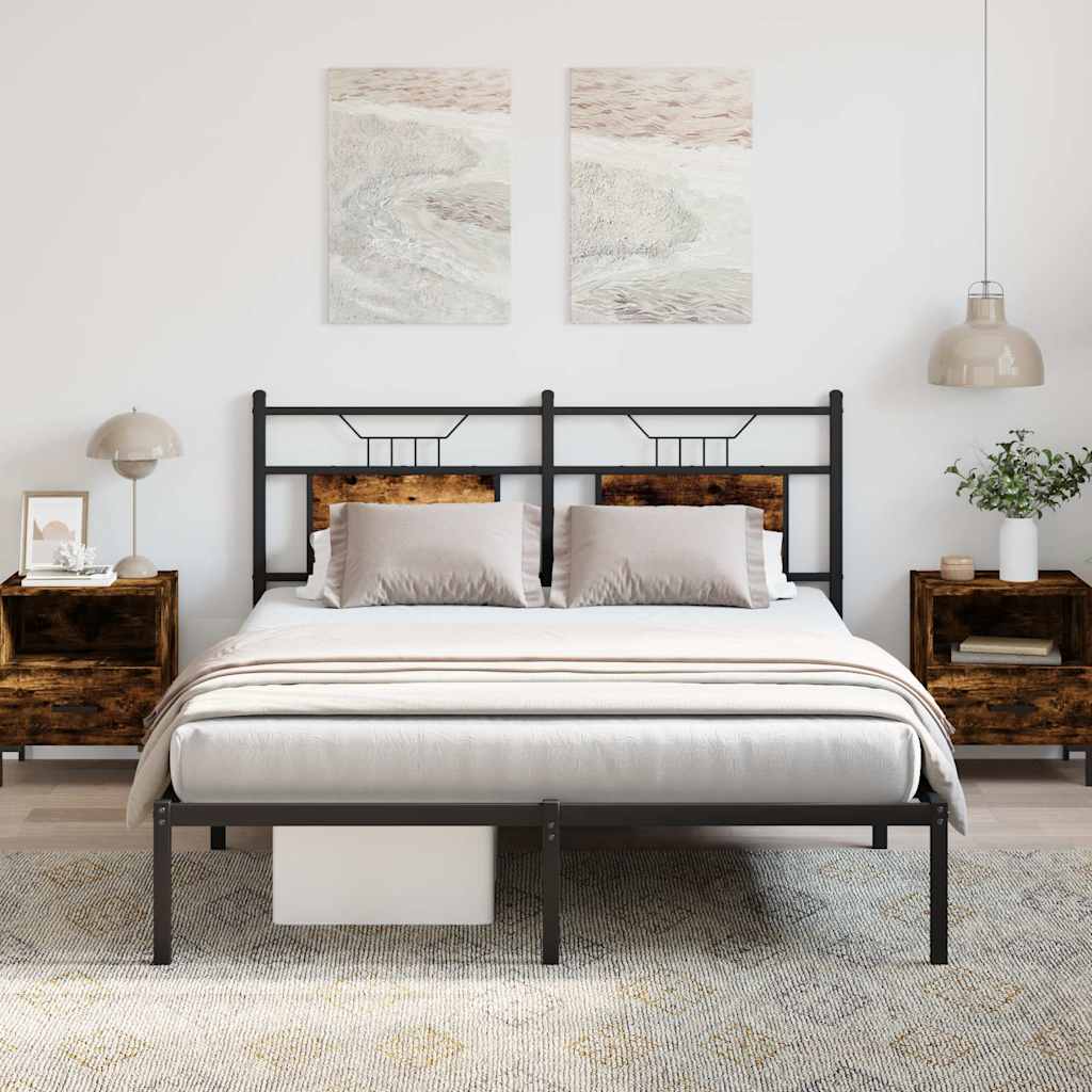Giroletto senza Materasso Rovere Fumo 150x200 cm in Truciolato | homemem39