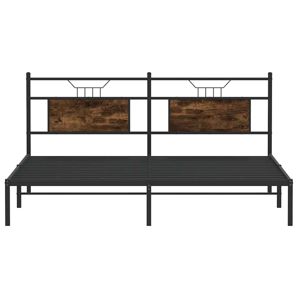 Giroletto senza Materasso Rovere Fumo 160x200 cm in Truciolato | homemem39