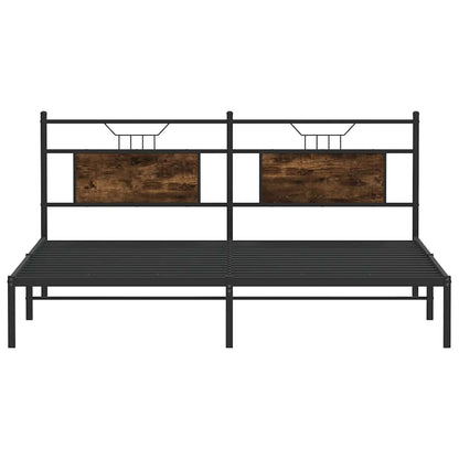 Giroletto senza Materasso Rovere Fumo 160x200 cm in Truciolato | homemem39