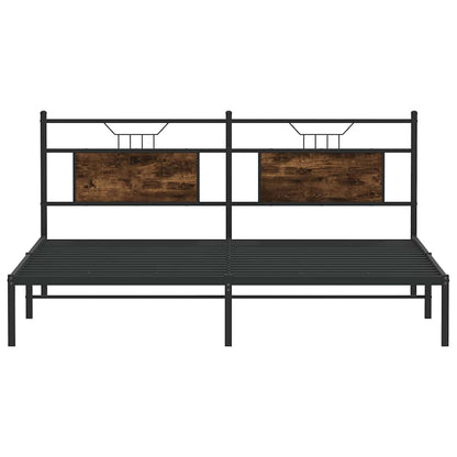 Giroletto senza Materasso Rovere Fumo 183x213 cm in Truciolato