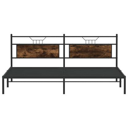 Giroletto senza Materasso Rovere Fumo 193x201 cm in Truciolato | homemem39