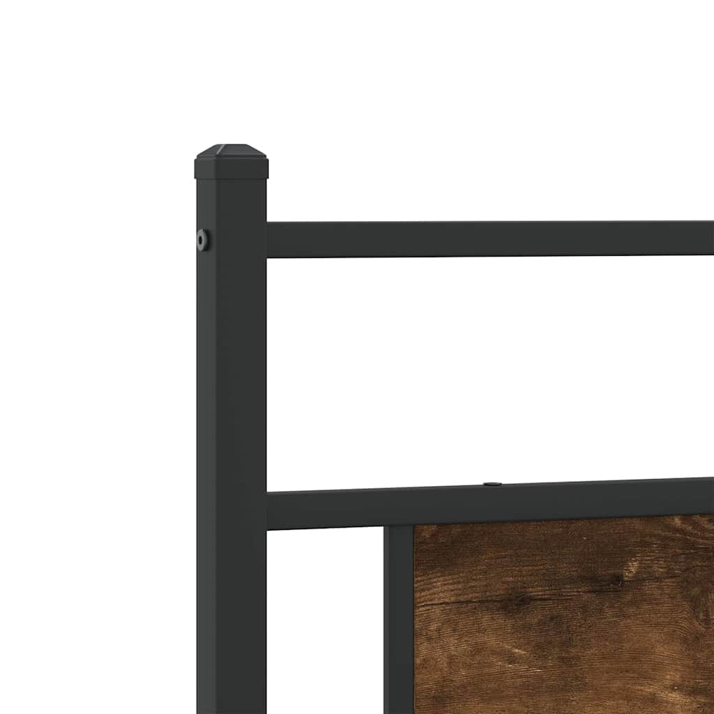 Giroletto senza Materasso Rovere Fumo 193x201 cm in Truciolato | homemem39