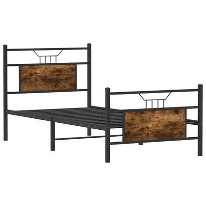 Giroletto senza Materasso Rovere Fumo 80x200 cm in Truciolato | homemem39