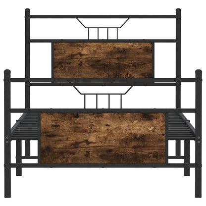 Giroletto senza Materasso Rovere Fumo 80x200 cm in Truciolato | homemem39