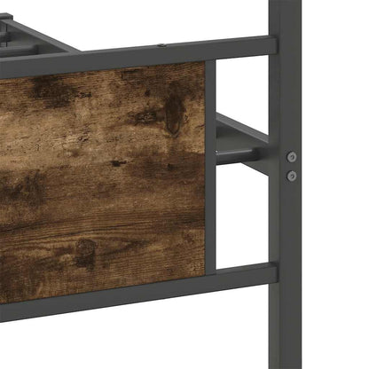 Giroletto senza Materasso Rovere Fumo 100x190 cm in Truciolato