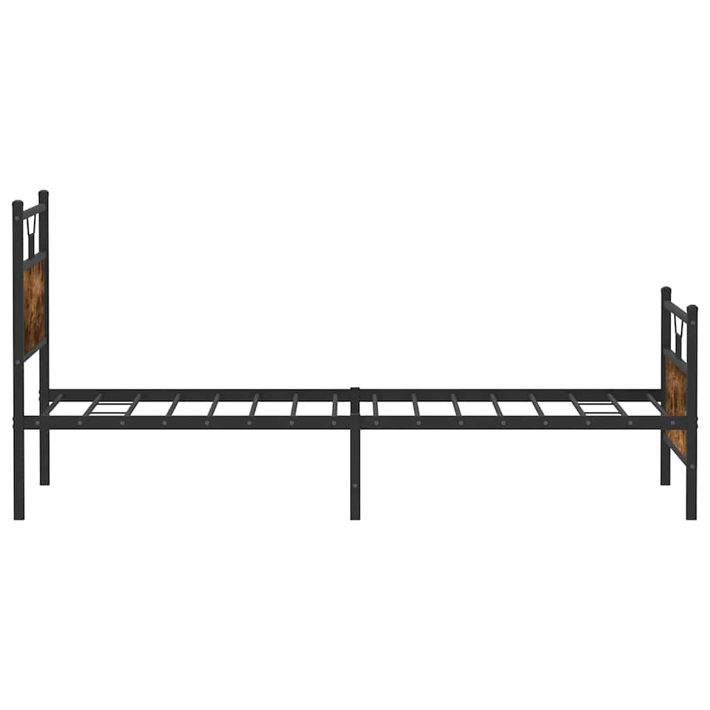 Giroletto senza Materasso Rovere Fumo 100x200 cm in Truciolato | homemem39