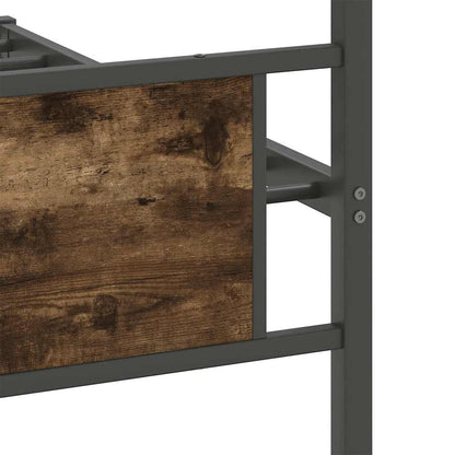 Giroletto senza Materasso Rovere Fumo 100x200 cm in Truciolato | homemem39