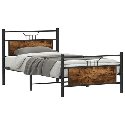 Giroletto senza Materasso Rovere Fumo 107x203 cm in Truciolato | homemem39