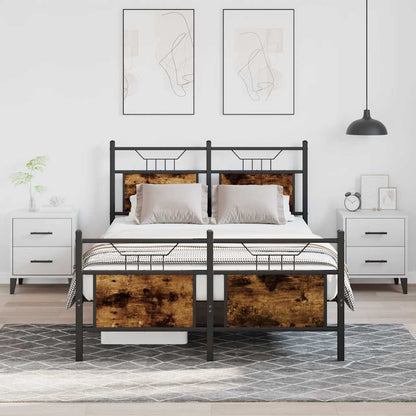 Giroletto senza Materasso Rovere Fumo 120x190 cm in Truciolato | homemem39