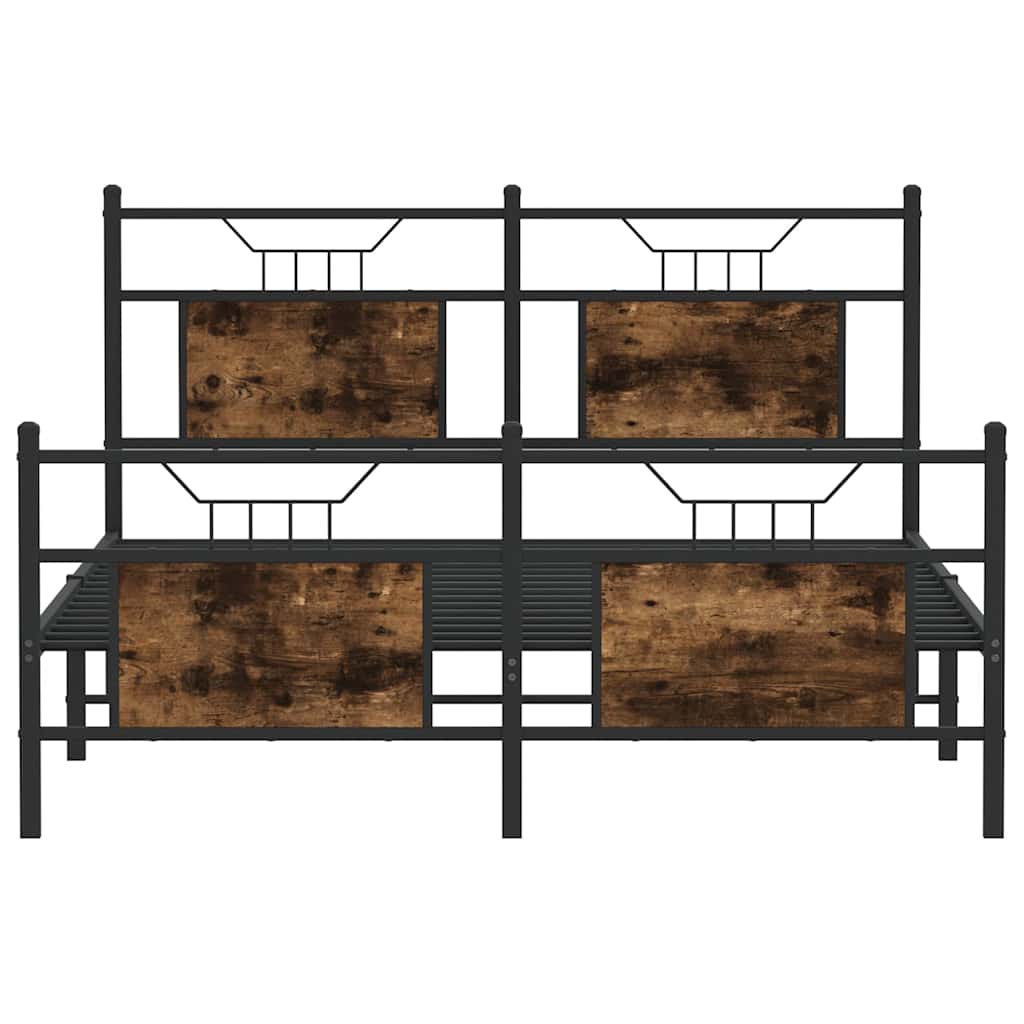 Giroletto senza Materasso Rovere Fumo 137x190 cm in Truciolato | homemem39