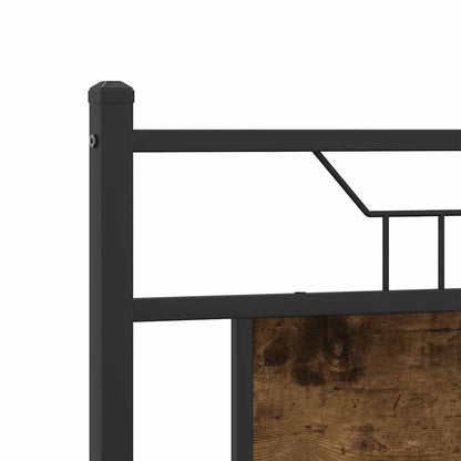 Giroletto senza Materasso Rovere Fumo 137x190 cm in Truciolato | homemem39