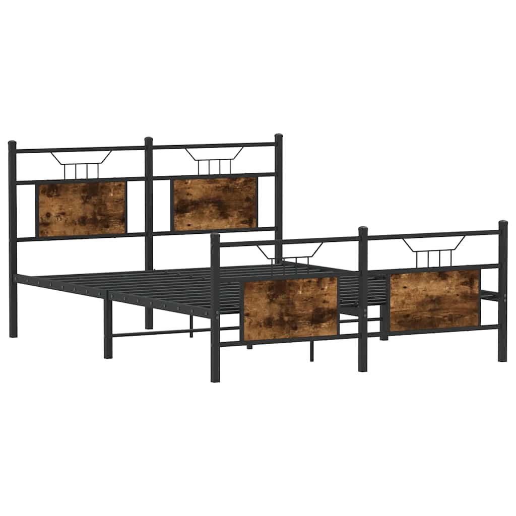 Giroletto senza Materasso Rovere Fumo 140x190 cm in Truciolato | homemem39