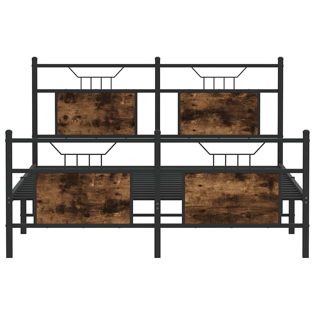 Giroletto senza Materasso Rovere Fumo 140x190 cm in Truciolato | homemem39