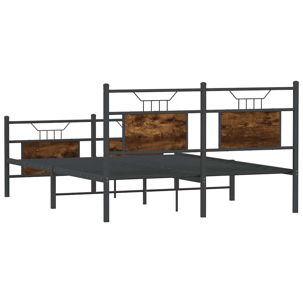 Giroletto senza Materasso Rovere Fumo 150x200 cm in Truciolato | homemem39