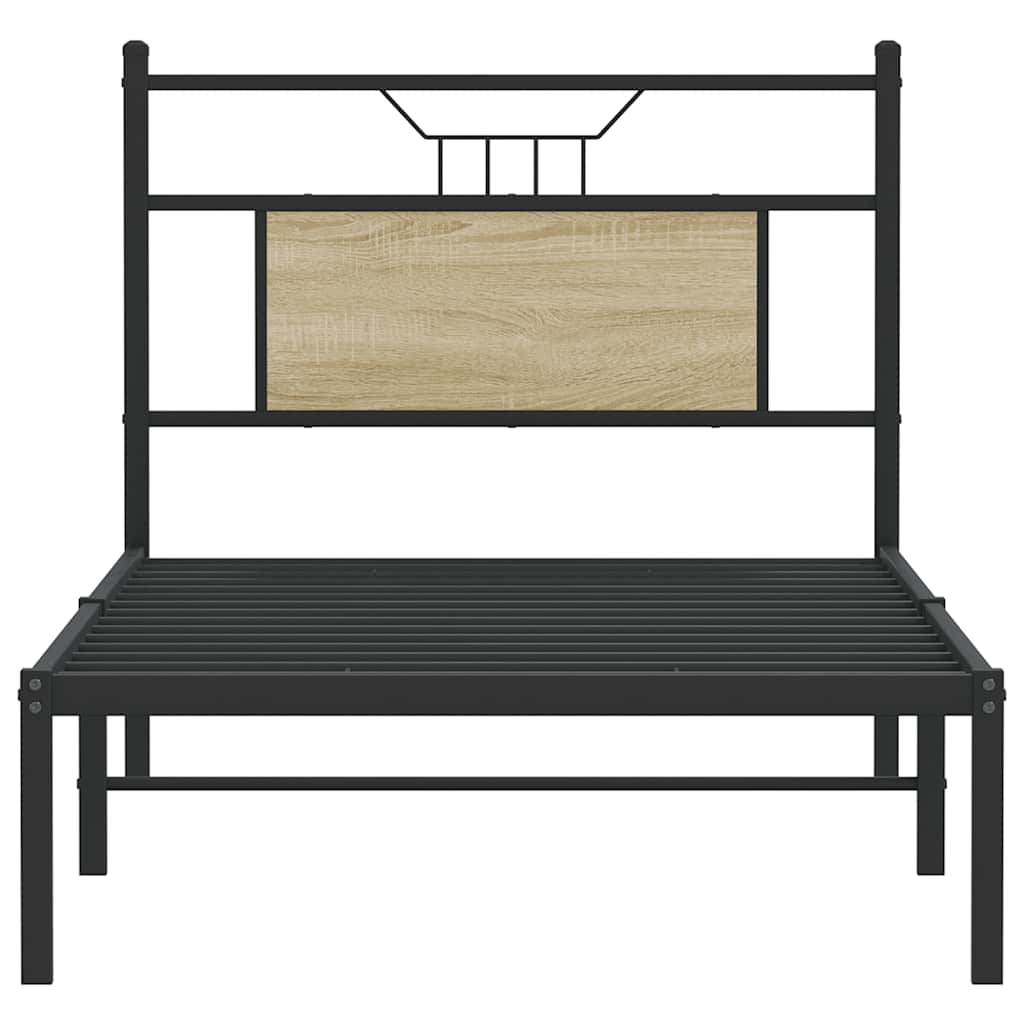 Giroletto senza Materasso Rovere Sonoma 75x190 cm in Truciolato | homemem39