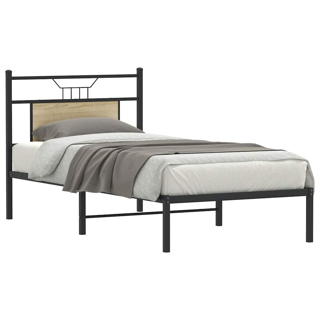 Giroletto senza Materasso Rovere Sonoma 90x190 cm in Truciolato | homemem39