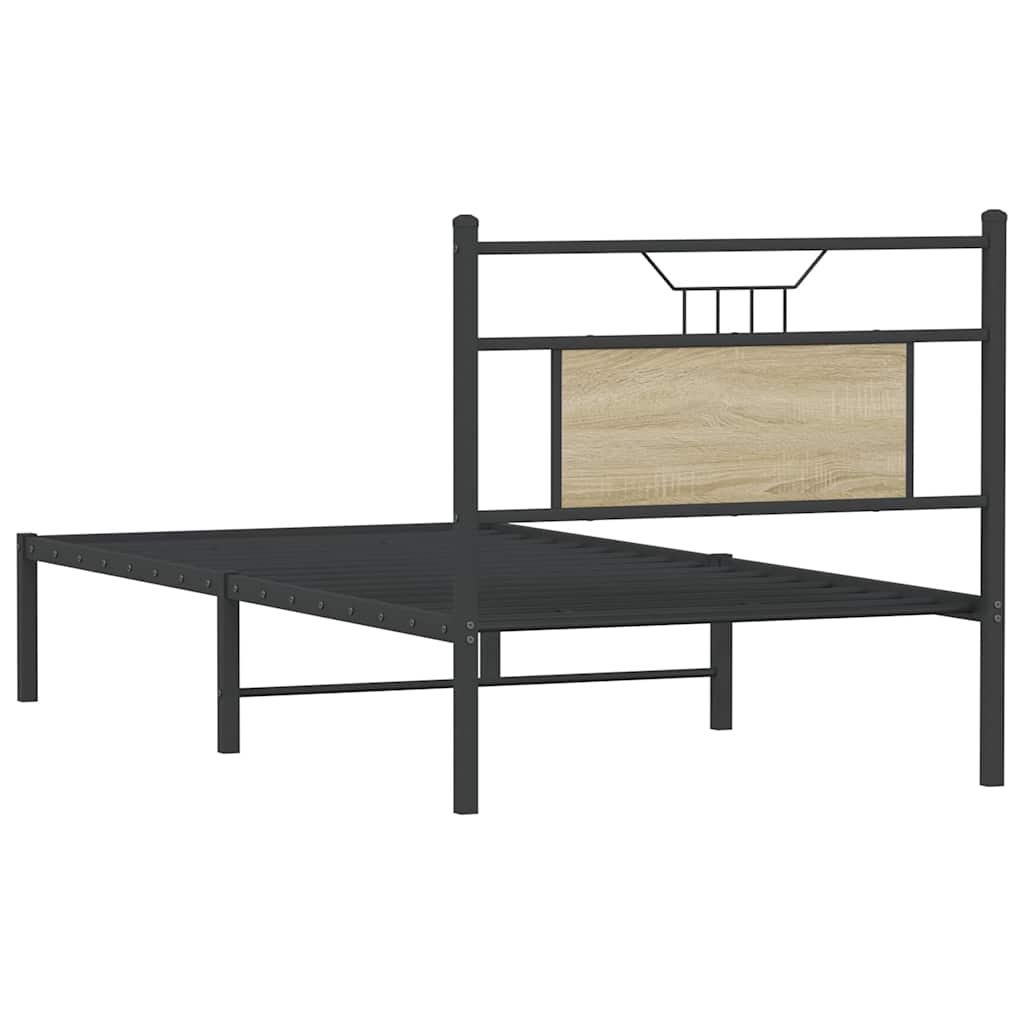 Giroletto senza Materasso Rovere Sonoma 90x190 cm in Truciolato | homemem39