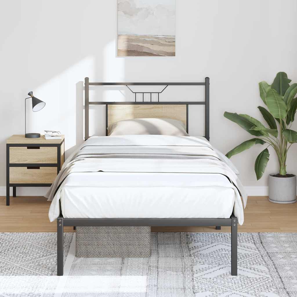 Giroletto senza Materasso Rovere Sonoma 90x190 cm in Truciolato | homemem39