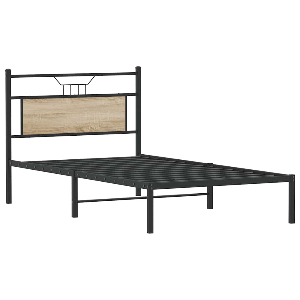 Giroletto senza Materasso Rovere Sonoma 100x190cm in Truciolato | homemem39