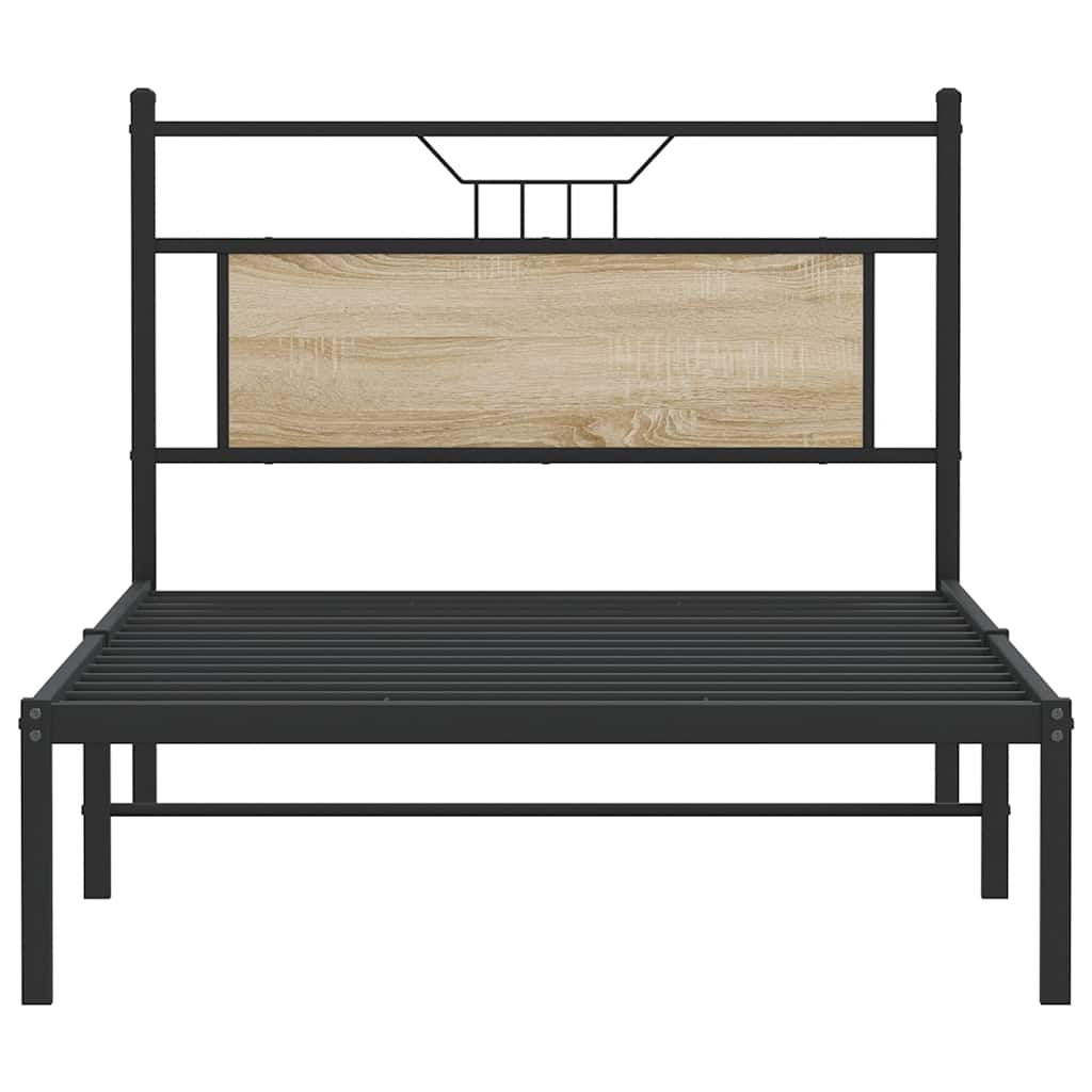 Giroletto senza Materasso Rovere Sonoma 100x190cm in Truciolato | homemem39