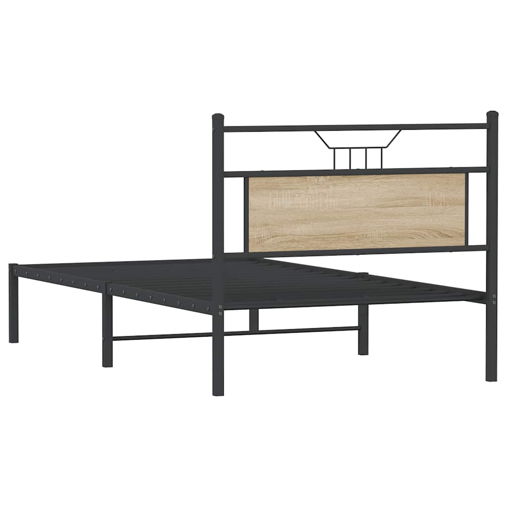 Giroletto senza Materasso Rovere Sonoma 100x190cm in Truciolato | homemem39