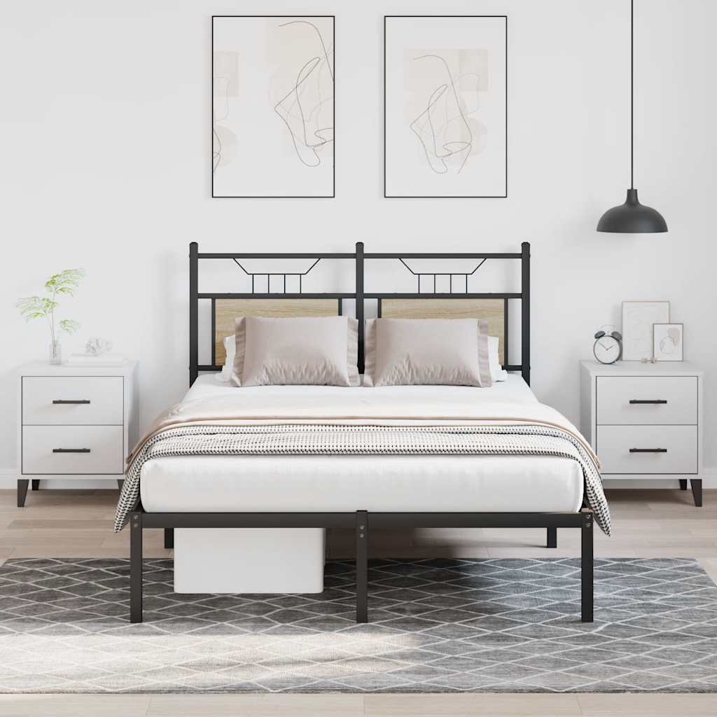 Giroletto senza Materasso Rovere Sonoma 120x190cm in Truciolato | homemem39