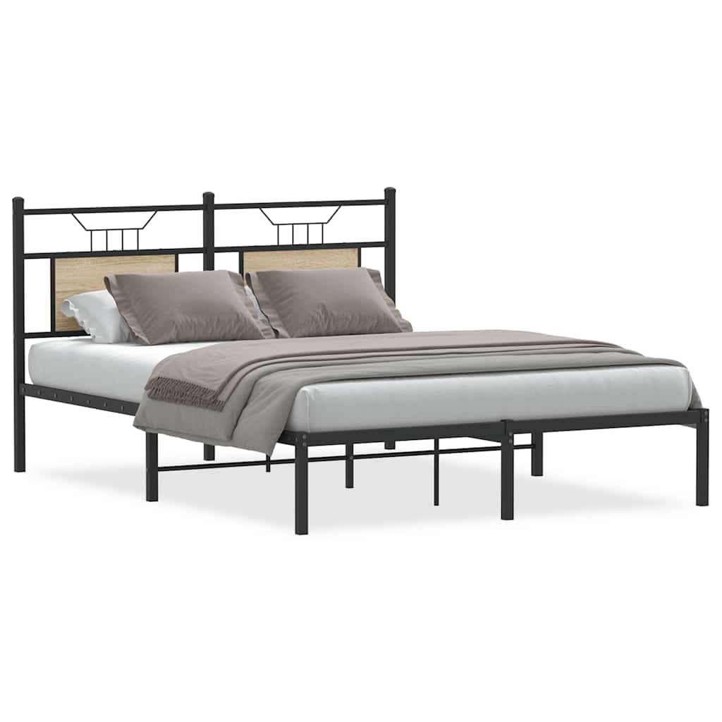 Giroletto senza Materasso Rovere Sonoma 137x190cm in Truciolato | homemem39