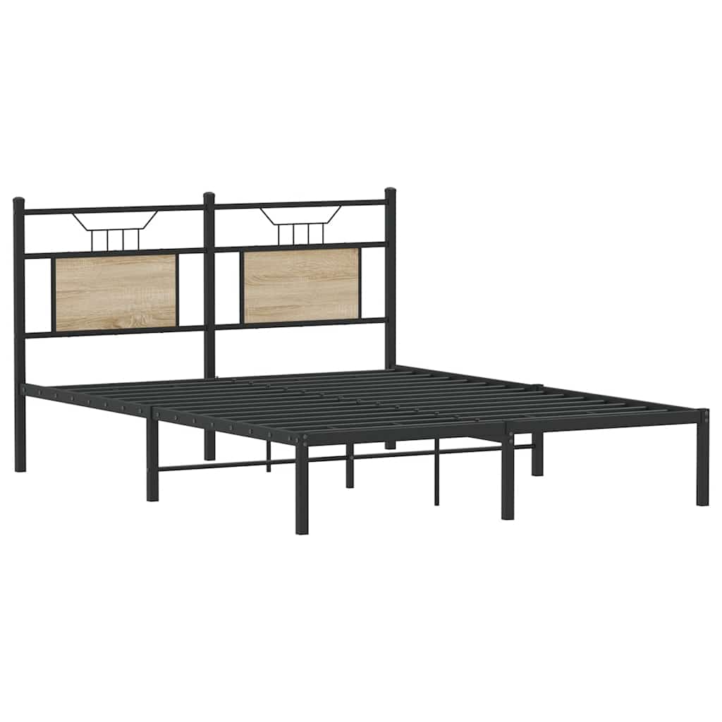 Giroletto senza Materasso Rovere Sonoma 137x190cm in Truciolato | homemem39