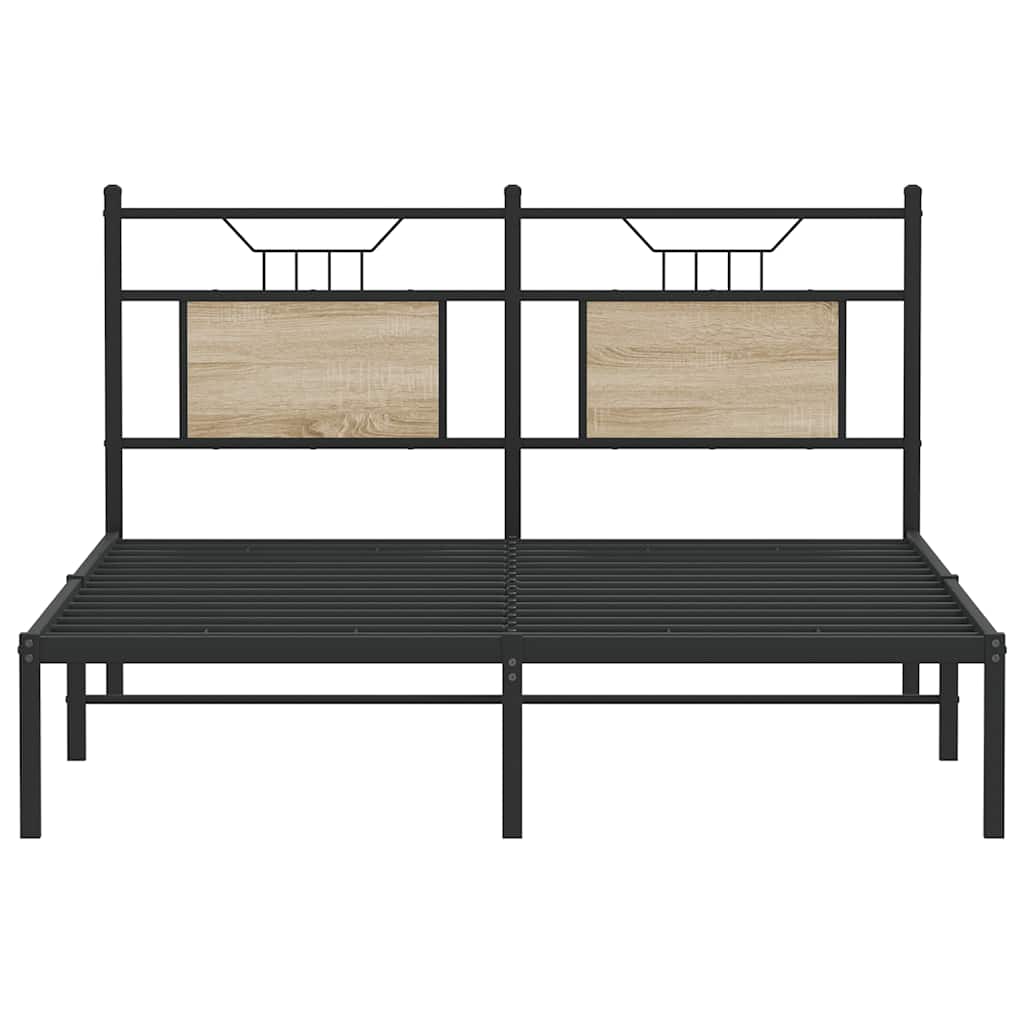 Giroletto senza Materasso Rovere Sonoma 137x190cm in Truciolato | homemem39