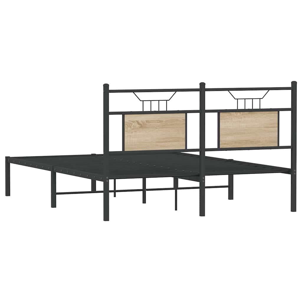 Giroletto senza Materasso Rovere Sonoma 137x190cm in Truciolato | homemem39