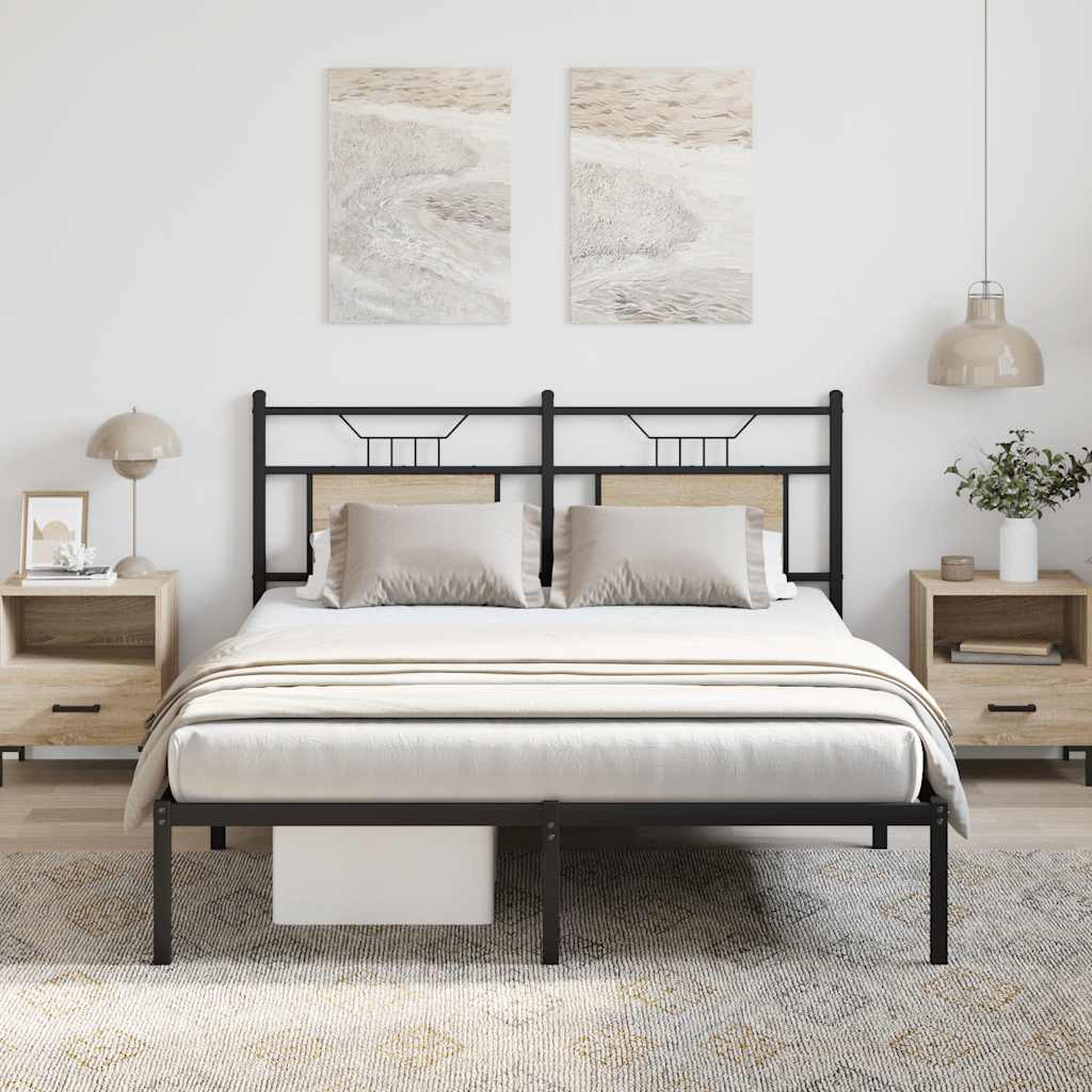 Giroletto senza Materasso Rovere Sonoma 137x190cm in Truciolato | homemem39