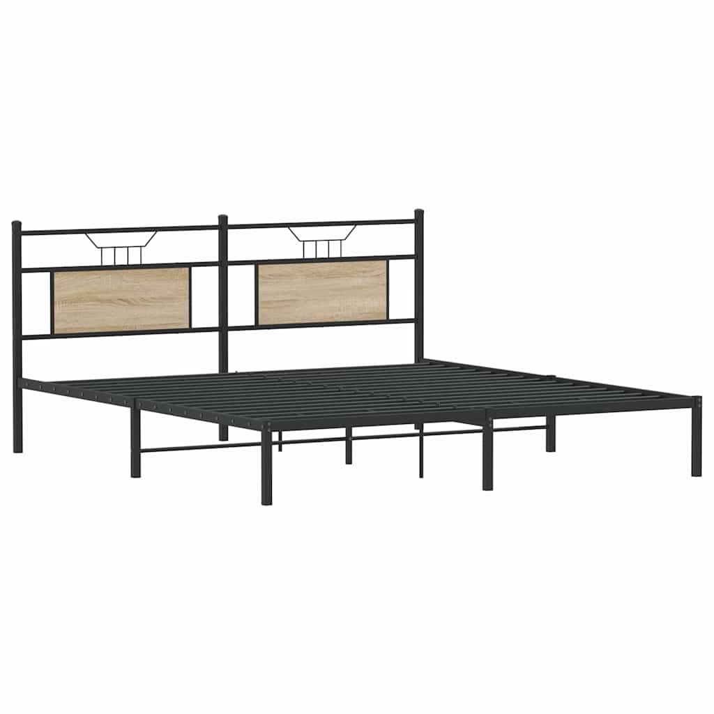Giroletto senza Materasso Rovere Sonoma 160x200cm in Truciolato | homemem39