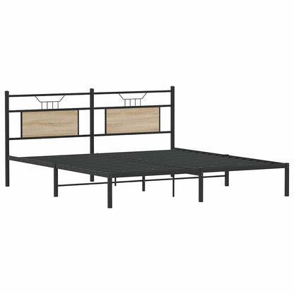 Giroletto senza Materasso Rovere Sonoma 160x200cm in Truciolato | homemem39
