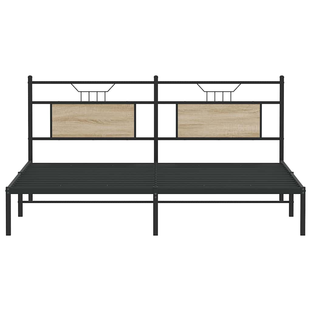 Giroletto senza Materasso Rovere Sonoma 160x200cm in Truciolato | homemem39