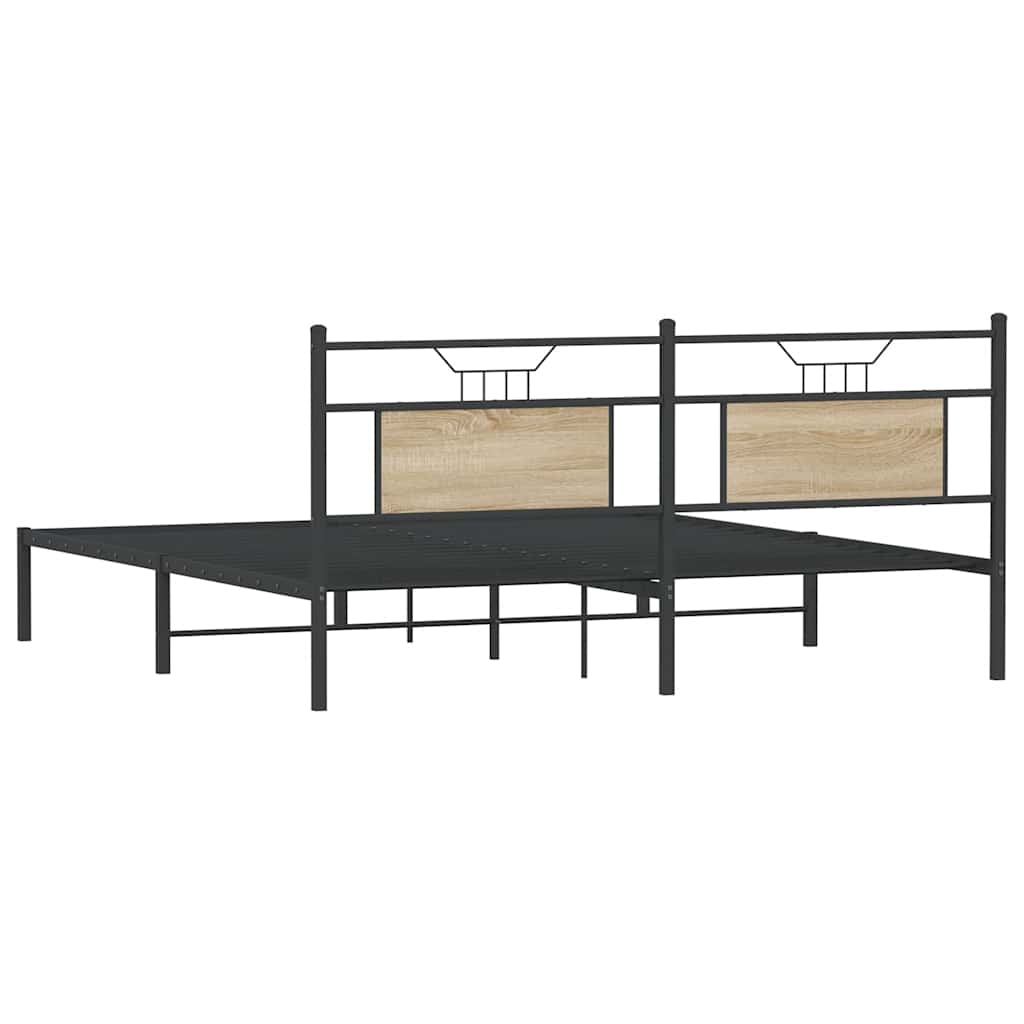 Giroletto senza Materasso Rovere Sonoma 160x200cm in Truciolato | homemem39