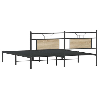 Giroletto senza Materasso Rovere Sonoma 160x200cm in Truciolato | homemem39