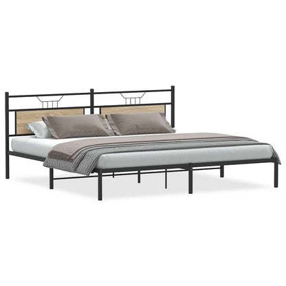 Giroletto senza Materasso Rovere Sonoma 193x201cm in Truciolato | homemem39