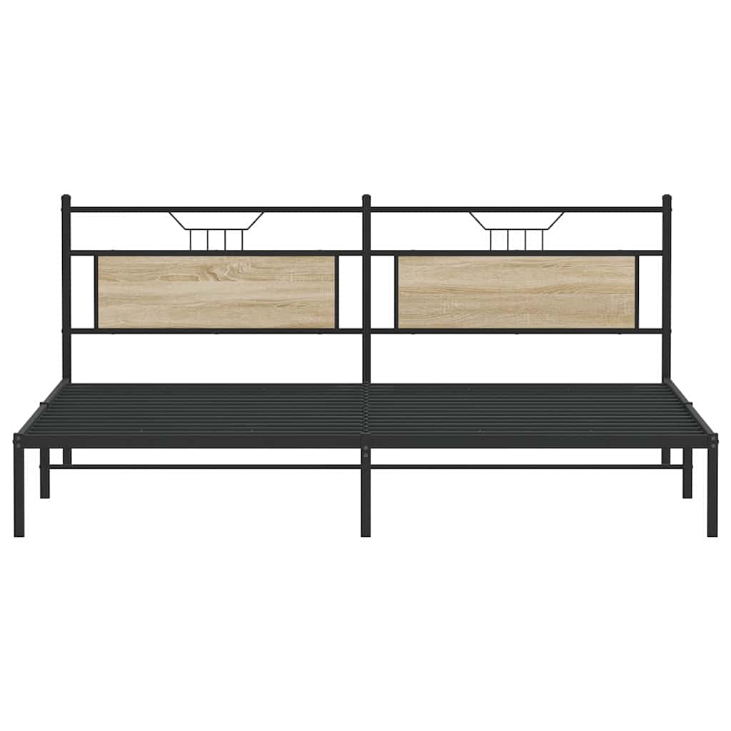 Giroletto senza Materasso Rovere Sonoma 193x201cm in Truciolato | homemem39
