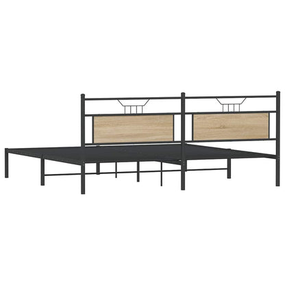 Giroletto senza Materasso Rovere Sonoma 193x201cm in Truciolato | homemem39