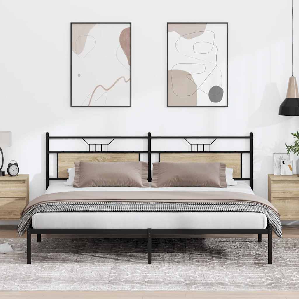 Giroletto senza Materasso Rovere Sonoma 193x201cm in Truciolato | homemem39