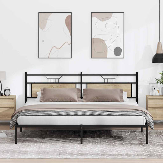 Giroletto senza Materasso Rovere Sonoma 193x201cm in Truciolato | homemem39