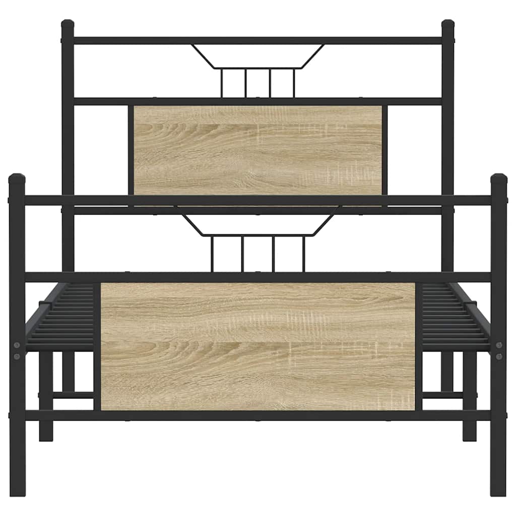 Giroletto senza Materasso Rovere Sonoma 75x190 cm in Truciolato | homemem39
