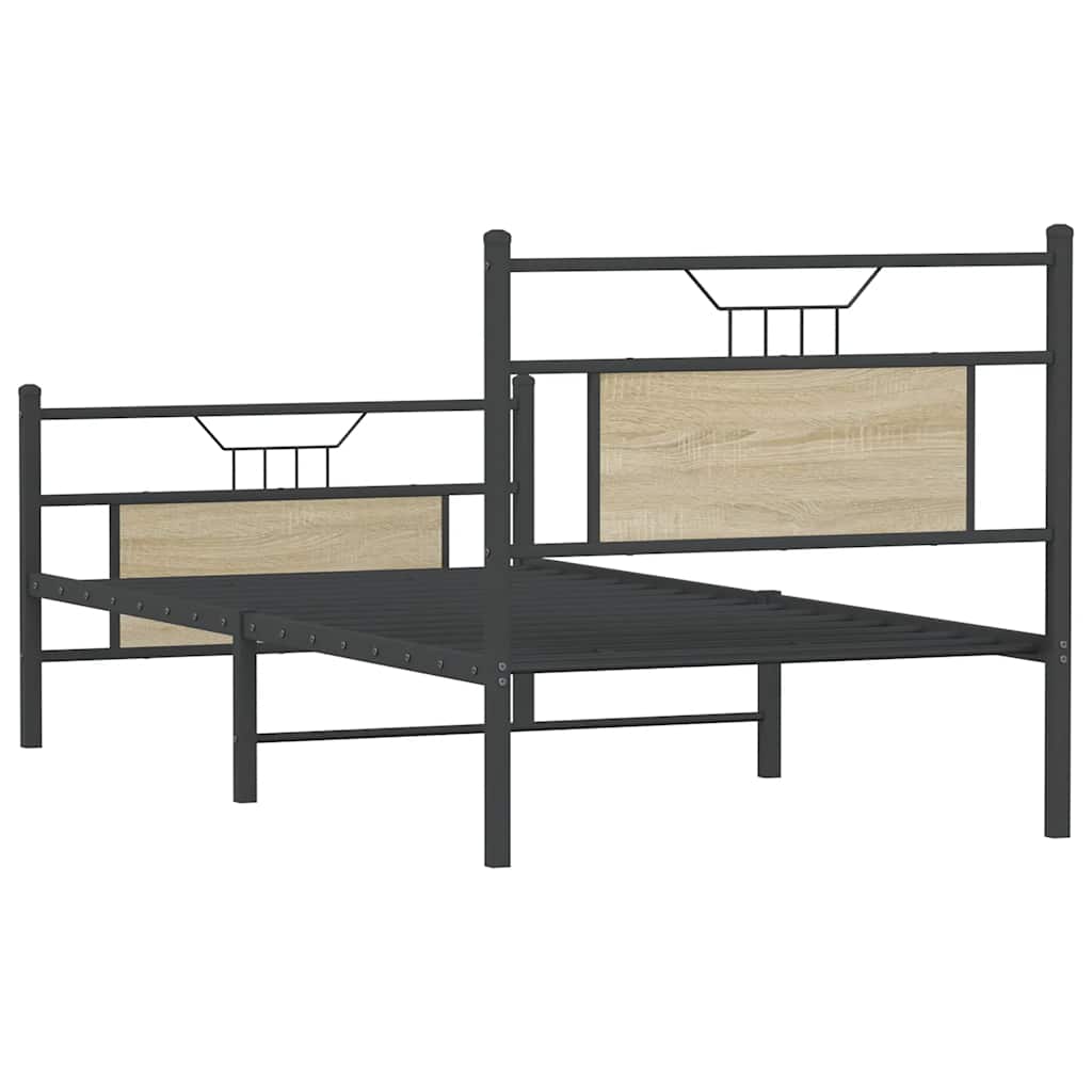 Giroletto senza Materasso Rovere Sonoma 75x190 cm in Truciolato | homemem39