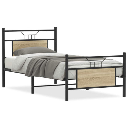Giroletto senza Materasso Rovere Sonoma 80x200 cm in Truciolato | homemem39